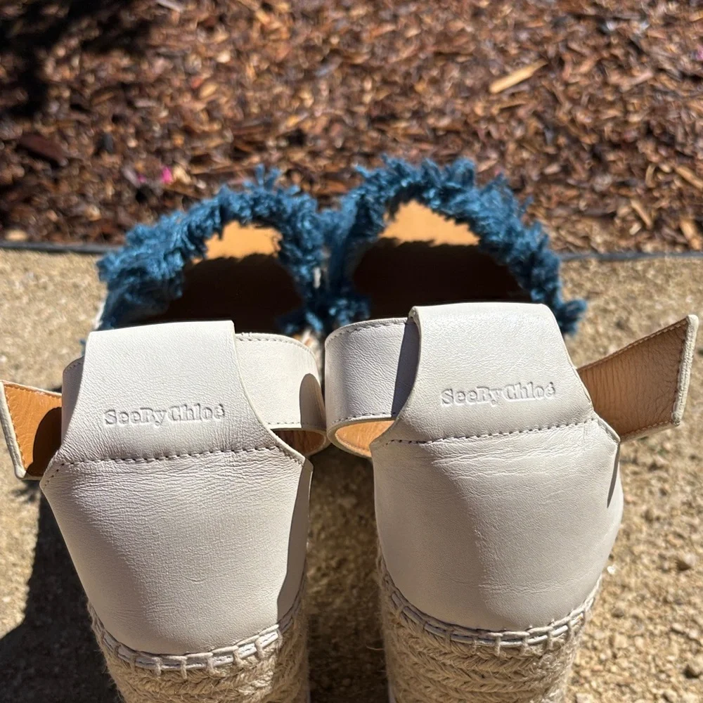 See By Chloe‎ Glyn Espadrille Wedge, Authentic. Like New.  38